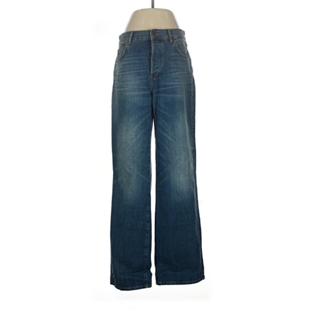 Zara wide leg high waist medium wash size 6